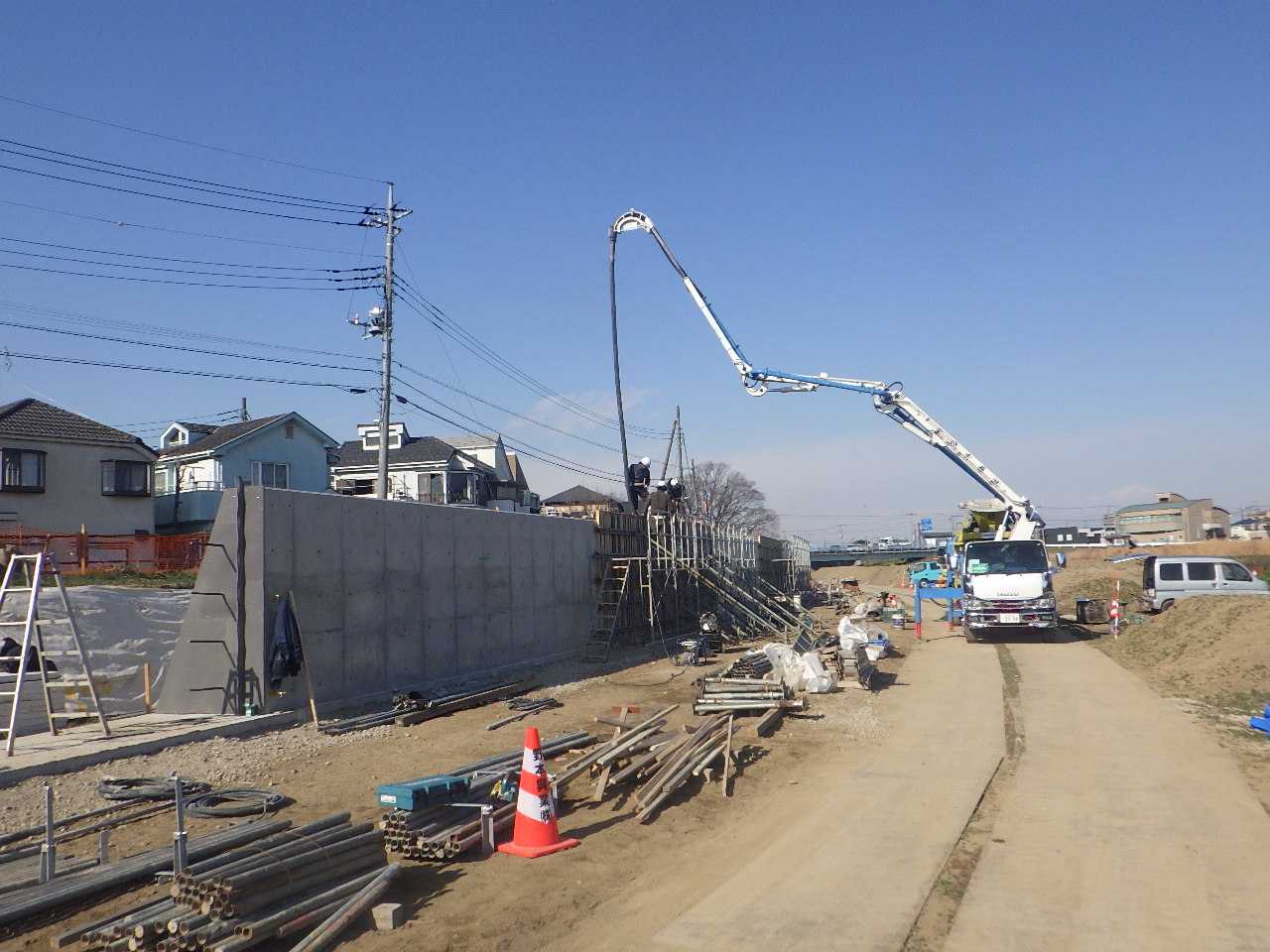 元荒川築堤工事